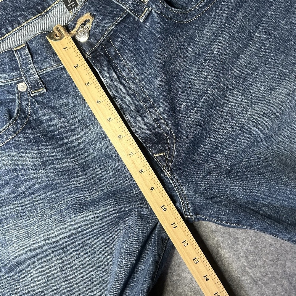True Religion Men's 38 Geno Relaxed Slim Denim Jorts Shorts Whiskers - Picture 10 of 12